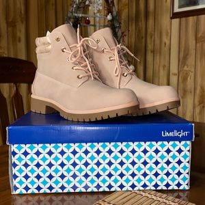 Limelight Women's Brett Faux-Leather Lace Up Boots